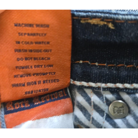 Rock Revival Capri Women's 28 Karlie Dark Wash - Picture 10 of 16